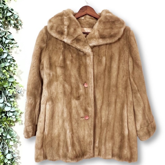 Tissavel of France Jackets & Blazers - 1960’s Vintage Tissavel Faux Fur Coat size 6/8